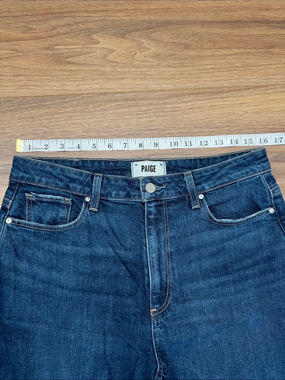 Paige Wide Leg Harper Jeans in Gracie Lou Size 30 - Picture 8 of 14